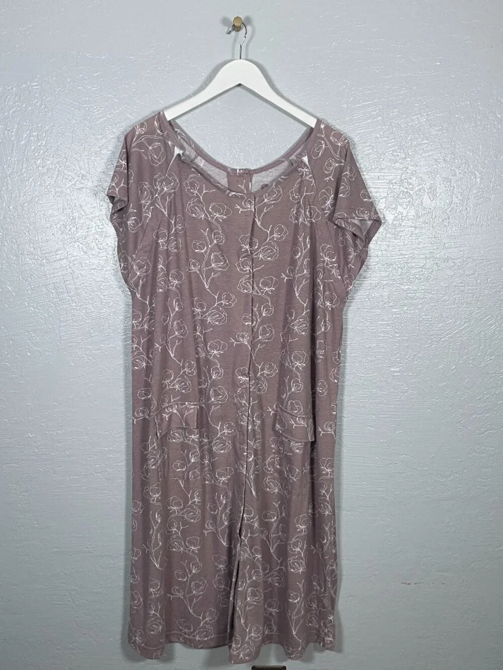 Kindred Bravely Women Plus Size 1X-2X Pink Universal Labor & Delivery Gown
